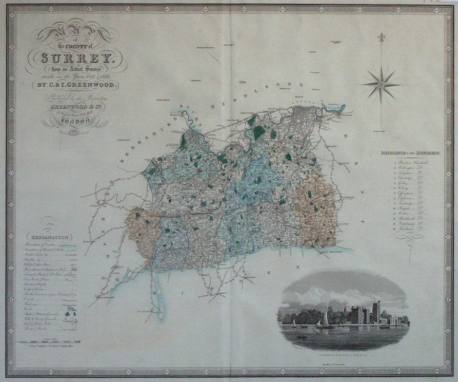Map of Surrey - Greenwood
